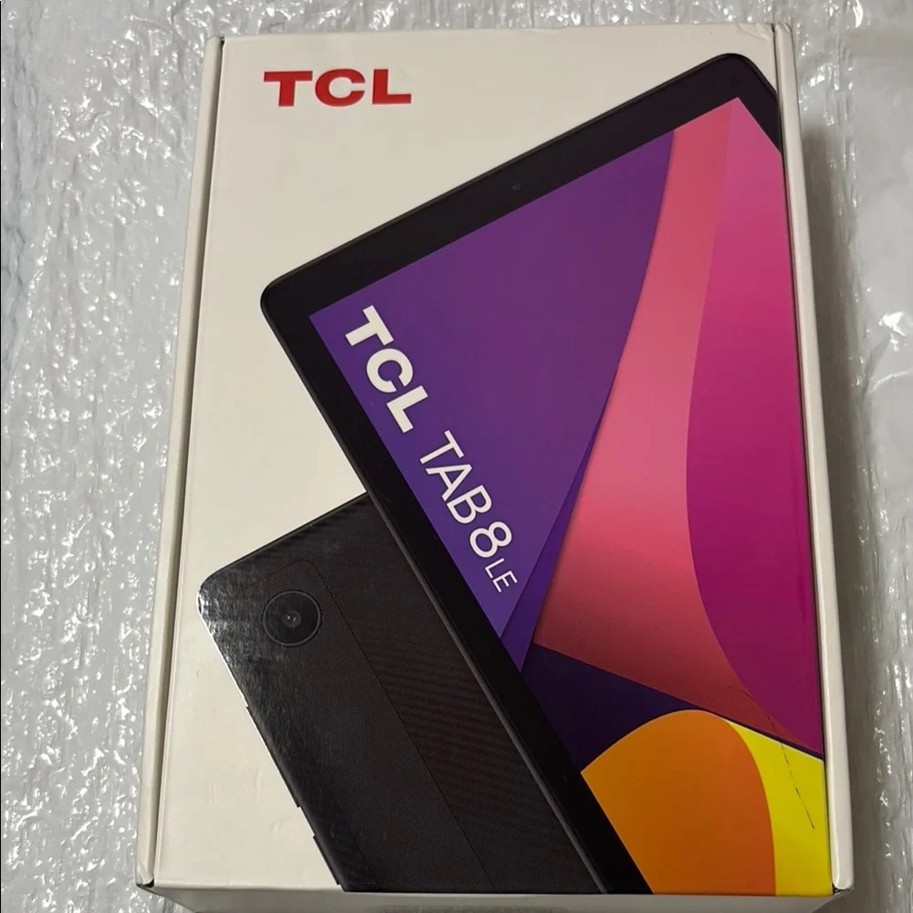 TCL Black Tablet with Vibrant Display and Sleek Design